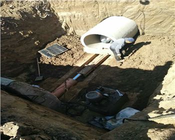 呼和浩特拉管施工對(duì)成吉思汗大街施工現(xiàn)場